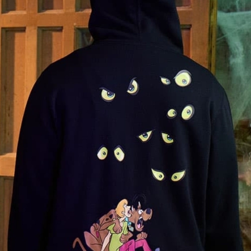 Black Cartoon Character Hoodie